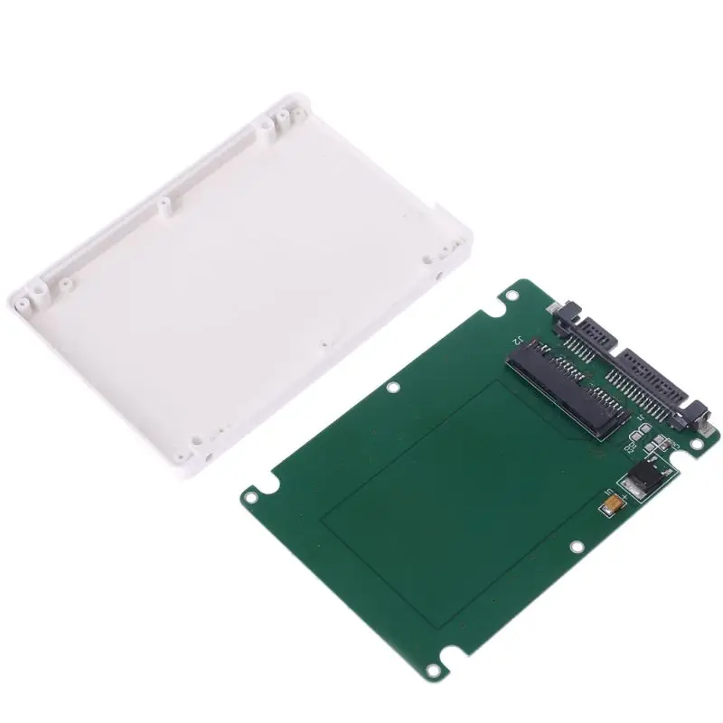 1.8" Micro SATA 16 Pin SSD To 2.5" SATA 22Pin HDD Adapter Converter With Case