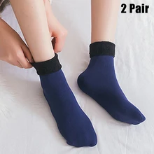 Женские утолщенные флисовые Носки Зимние флисовые эластичные мягкие носки-тапочки SSA-19ING