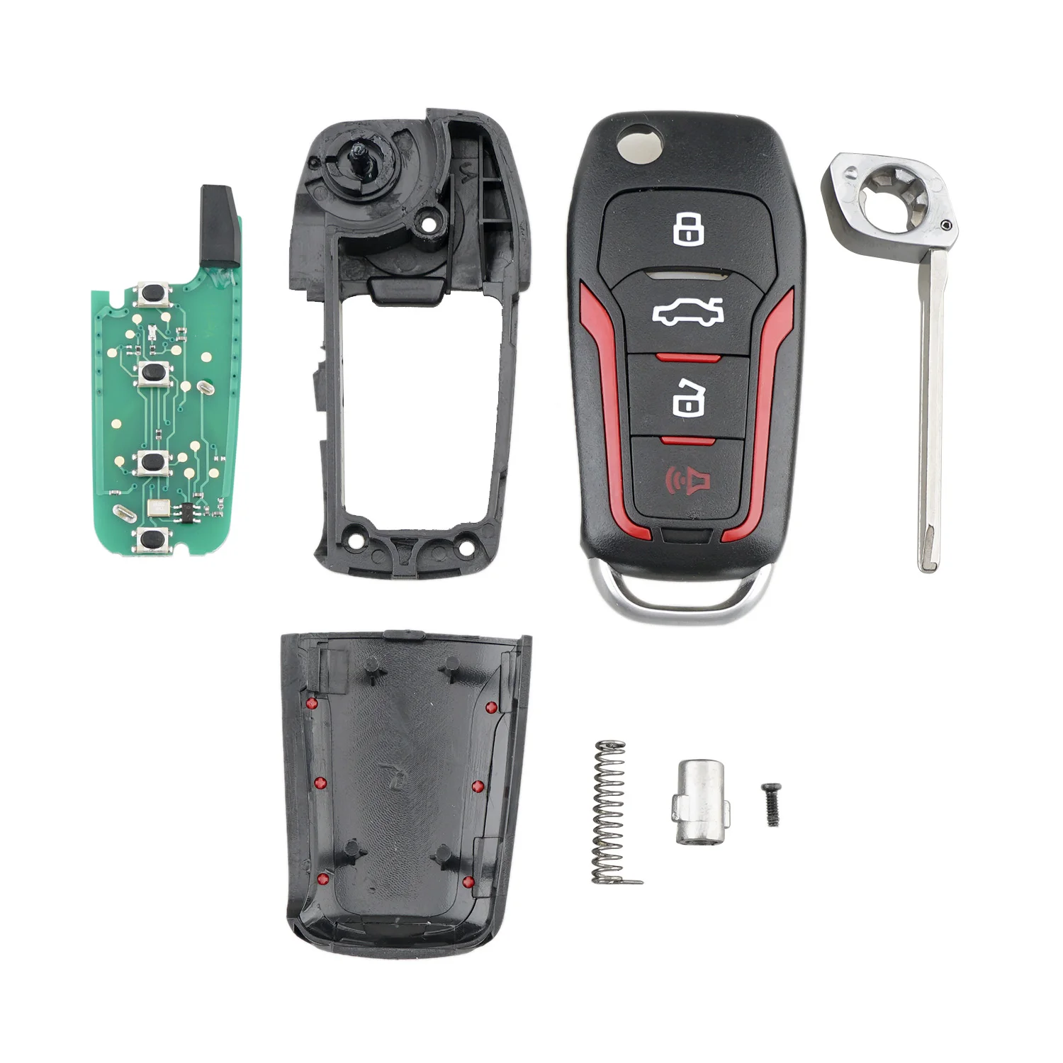 Upgraded Smart Car Key car remote key car key for Ford Explorer Focus Edge Escape Ranger Mustang Flex for Mercury 315Mhz 4D63 Chip QWMEND CWTWB1U331