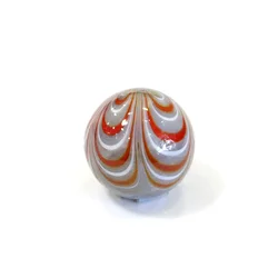 Handmade 25mm Colorful Murano Glass Marbles for Home Decor and Kids' Play (DARK GRAY)