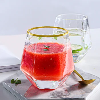 

Luxury Cocktail Wine Glass Transparent Nordic Simple Geometry High Quality Wine Glass Basos De Cristal Kitchen Barware DB60JB