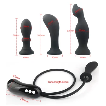 Electric Inflatable Anal Vibrator Large Dildo Vagina Expander Big Vibrating Butt Plug Anal Dilator Prostate Massager Sex Shop 3