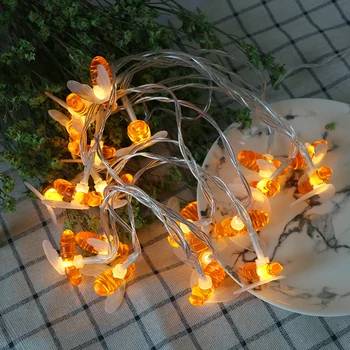 

Battery Operated 10 leds 20leds Bee Shaped led String Lights Christmas Holiday Party Garden Decorative Fairy Lights