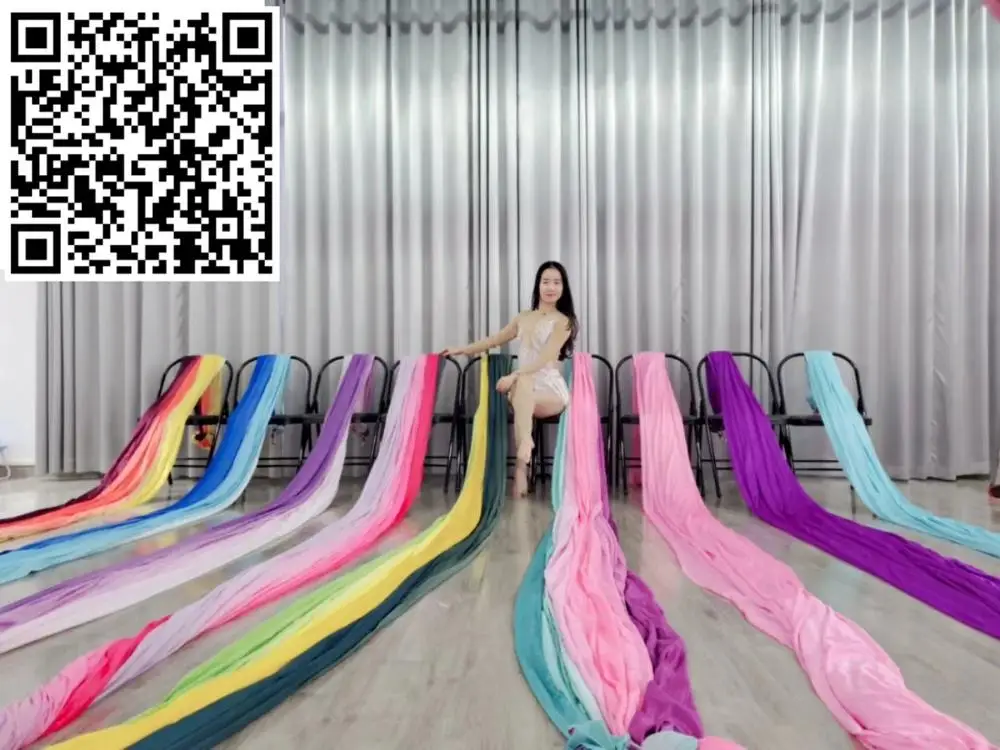 Anti-Gravity Multicolour Yoga hammock Flying Swing 5m fabrics Yoga Belts For the yoga Exercise Air Swing Bed Trapeze studio