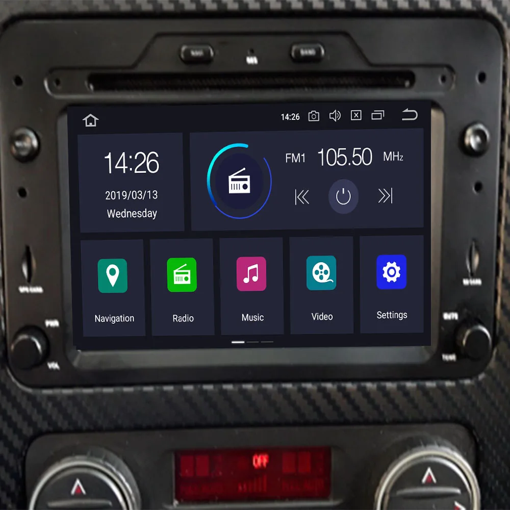 Perfect 2 Din Auto Radio Android 9.0 4+64G For Alfa/Romeo/Spider/Brera/159 Sportwagon RAM 4G Car Multimedia Video DVD Player GPS USB DVR 5