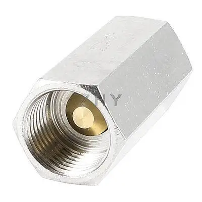 Серебряный тон 19 мм 1/2PT внутреннюю резьбу твердой латуни прямые One Way обратный клапан