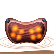 Relaxation Massage Pillow Car And Home  Electric Massager Shoulder Neck Infrared Heating Massage Relaxation Body Massageador