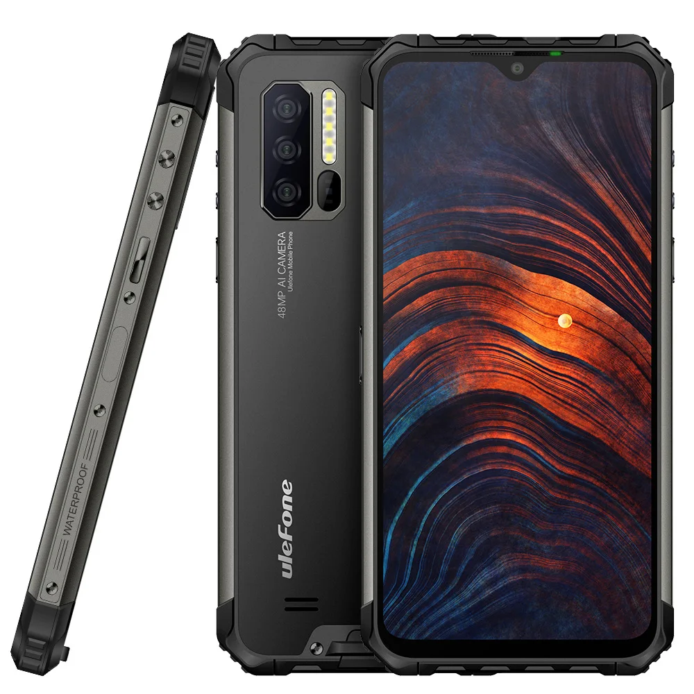 Ulefone Armor 7 IP68/IP69K прочный телефон Helio P90 Восьмиядерный 8 ГБ + 128 ГБ 48мп Тройная камера 5500 мАч Android 9,0 глобальная версия NFC