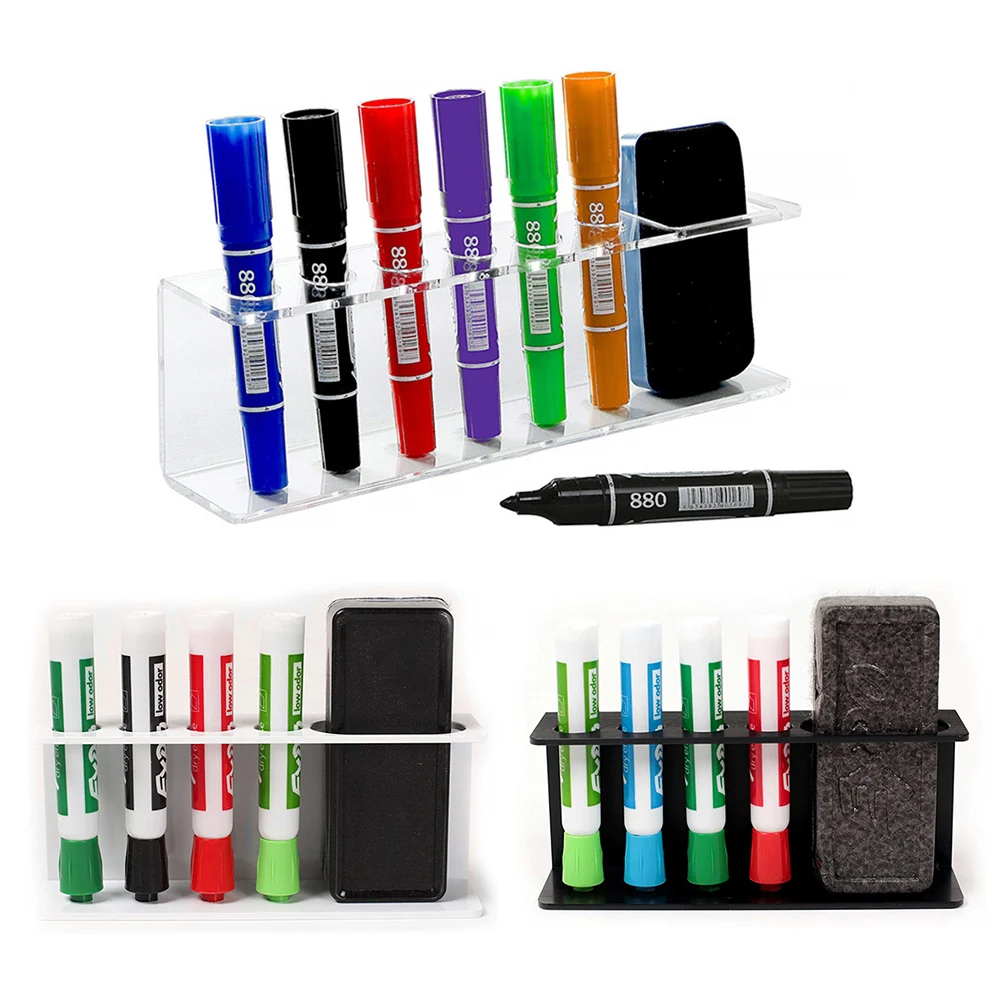 

Acrylic Wall Hanging Storage Display Rack Home Meeting Marker Pen Dry Scratches Erase Marker Rubber Badge Storage Rack