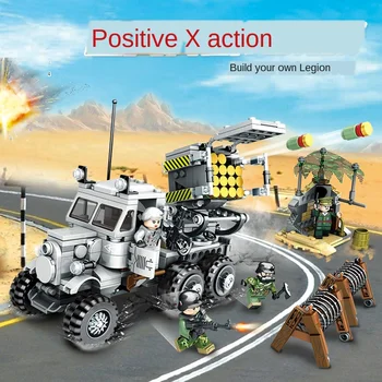 

Technic Truck Military War 2 Vehicles Figures Tank WW2 Soldier Rocket Weapon Model Building Blocks Army Car Bricks Toys mech Set