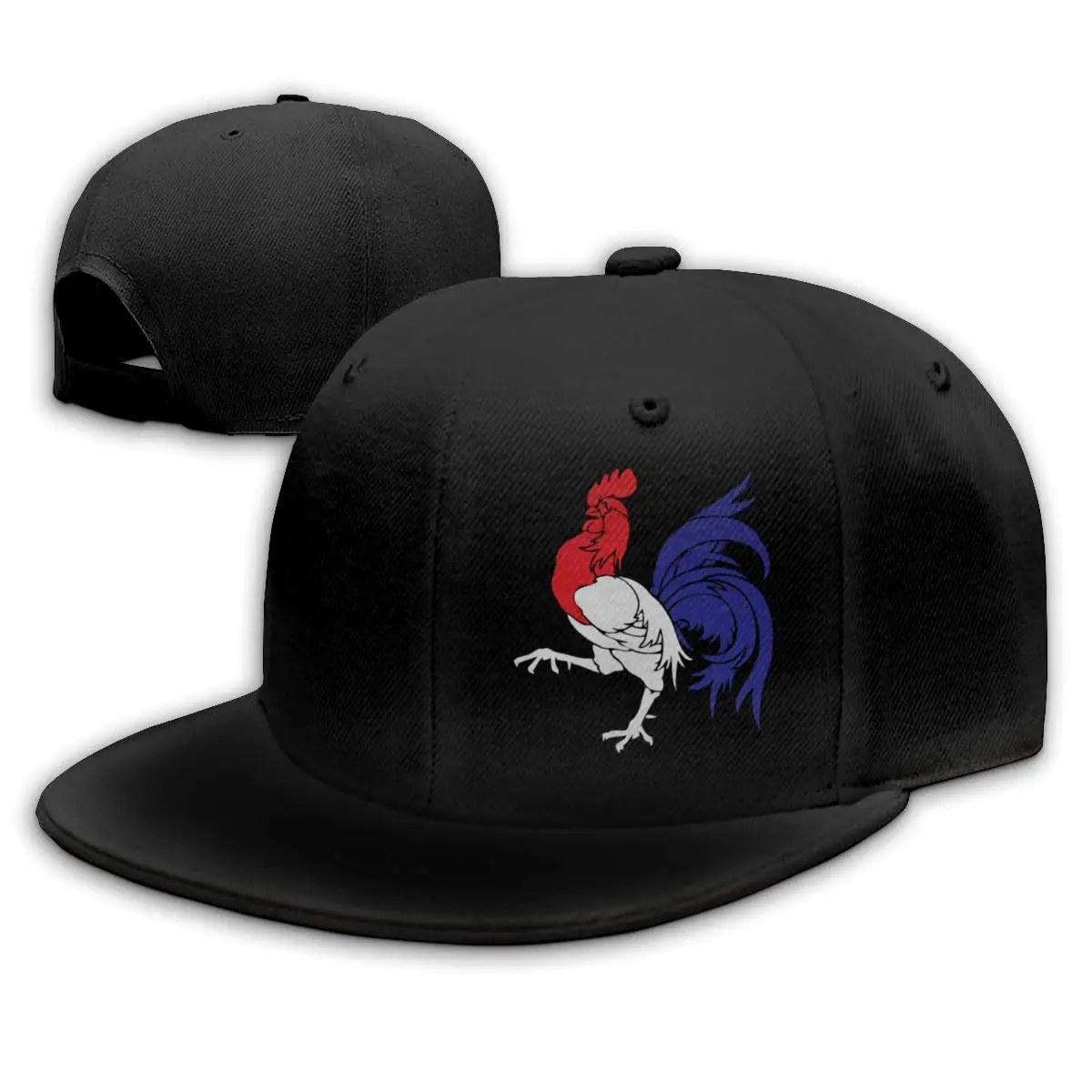 Tsdfcфранцузский флаг петух Snapback плоские Билла бейсболки мужские черные