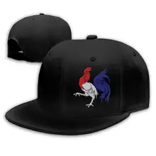 Tsdfcфранцузский флаг петух Snapback плоские Билла бейсболки мужские черные