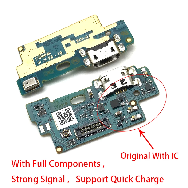USB зарядное устройство Порт док разъем с микрофонный гибкий кабель плата для Asus Zenfone MAX M1 ZB555KL запасные части
