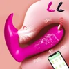 Bluetooth APP Control Dildo Vibrators Sex Toys For Women Butterfly Wearable Sucking Licking Vibrator  Panties Vibrator Adult Toy 1