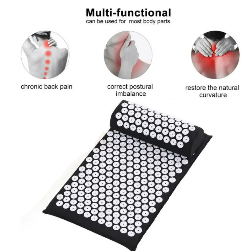 Massage Acupressure Mat Yoga Shakti Sit Lying Mats Pain Stress Soreness Relax AU