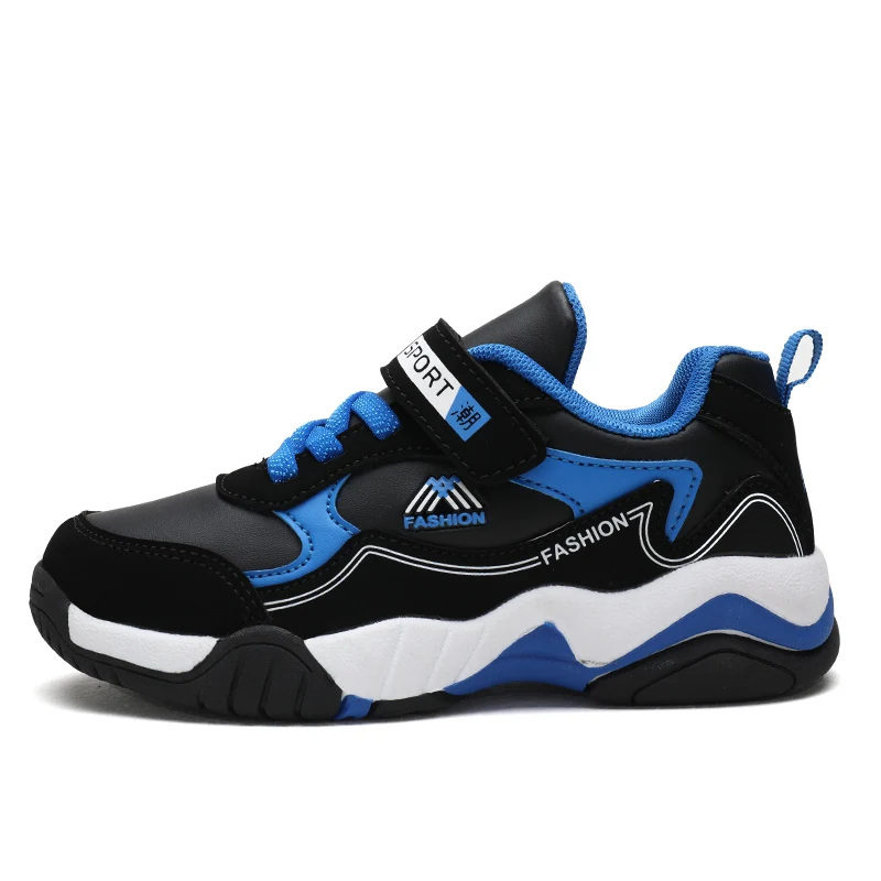 Blue Sialia/осенние детские кроссовки для детей, обувь для мальчиков, Сникеры для девочек, повседневная обувь для бега, Спортивная кожаная Уличная обувь enfant - Цвет: Blue
