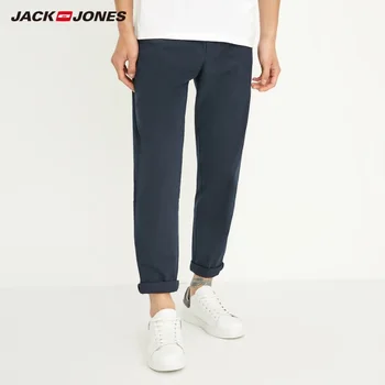 

JackJones Men's Cotton Stretch Business Slim Fit Pure Color Pants Menswear 218314541