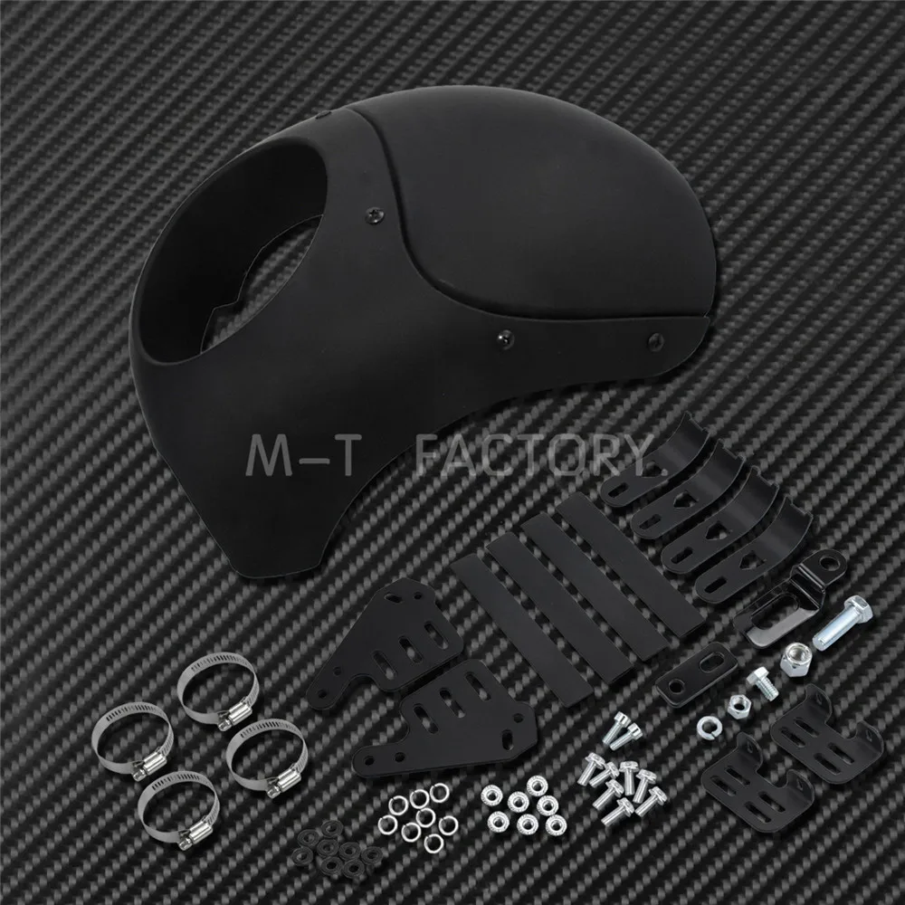 Мотоцикл 5,7" фара обтекатель лобовое стекло 35-49 мм вилка трубы для Harley Sportster XL 1200 883 Dyna Street Glide FXD FXR
