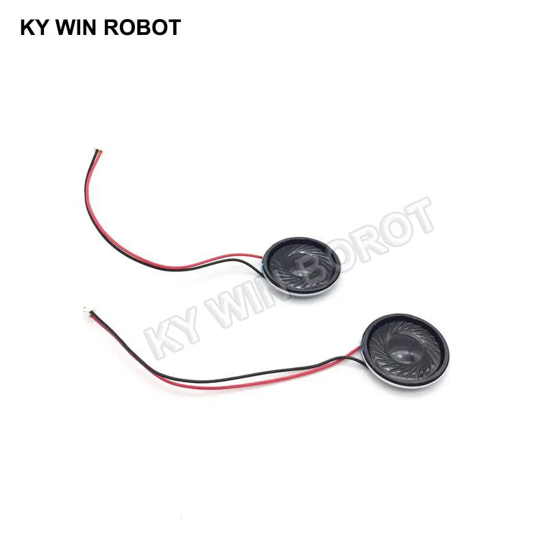 2pcs New Ultra-thin speaker 8 ohms 2 watt 2W 8R speaker Diameter 26MM 2.6CM thickness 5MM with 1.25mm terminal wire length 10CM