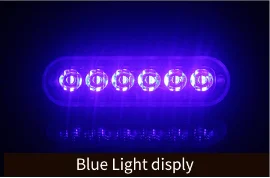 Синий 2/4 pcs 6 LED Flash Strobe Emergency Warning Light For Car Auto Truck SUV Motorcycle Side Strobe Warning Flashing Light 12V-24V - Цвет: Синий