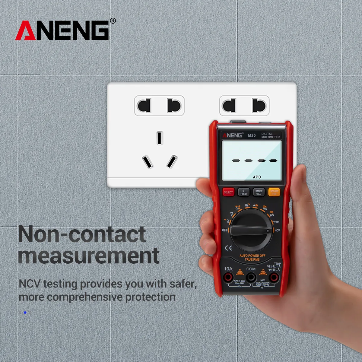 ANENG M20 Digital Multimeter 6000 counts tester esr meter multimetro analogico digital profissional With Backlight AC/DC Ammeter