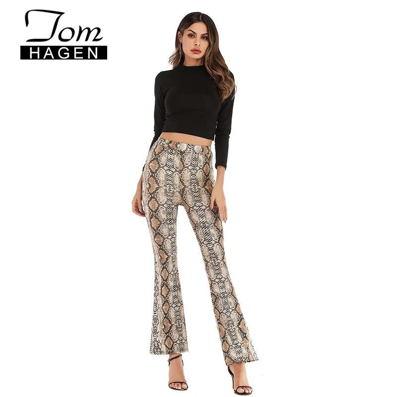 leopard print flare leggings