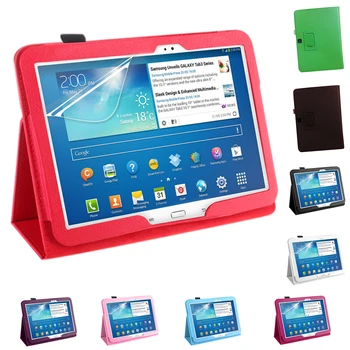 

PU Leather Case Cover For Samsung Galaxy Tab 3 10.1 P5200 P5210 P5220 Tablet Colour:Pink