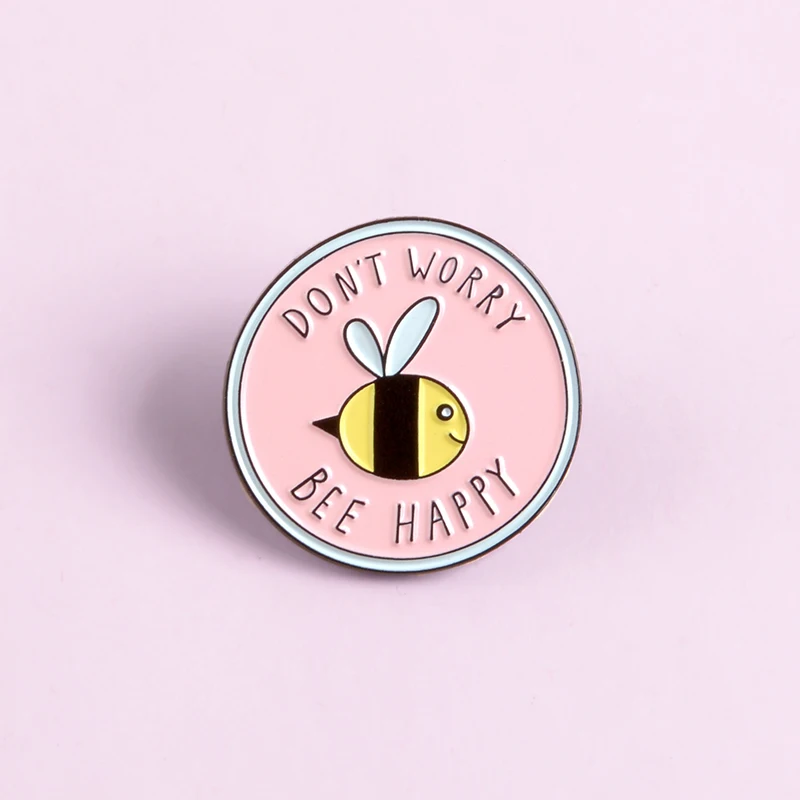 Розовый коллекция! Животное пчела звезда камера японский рамен объятие купон мягкая эмаль нагрудные булавки значок броши