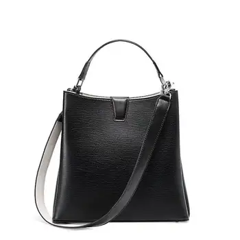 

Leather bag for women Autumn and winter new fashionable handbag Lady's bucket bag Women's shoulder bag crossbody bag two straps
