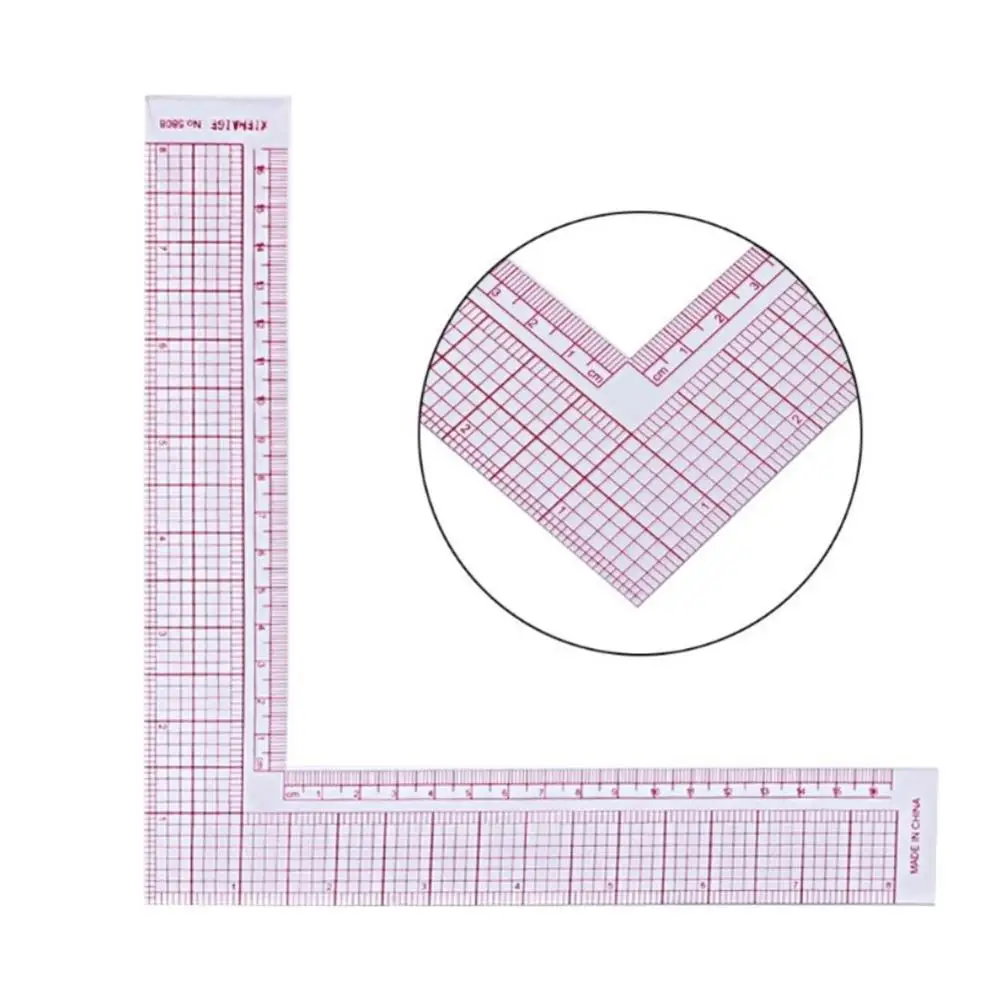 

Multi-function Ruler DIY Plastic Sewing Square Curve Tailor Drawing Craft Tool