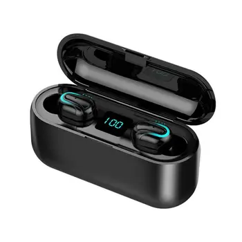 

Waterproof 8D Surround Sound Bluetooth 5.0 Earphone LED Battery Capacity Display Portable Wireless Headset Accessories