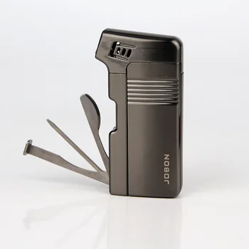 

Creative Tobacco Pipe Tools Lighter Jet Butane Torch Gas Cigarette Inflatble Lighter Stainless Steel Men Smoking Lighter