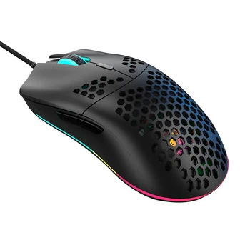 

Ergonomic Design Honeycomb Shell Universal Wired 7 Keys Sensitive Lightweight 12000 DPI E Sports Computer Accessory Gaming Mouse