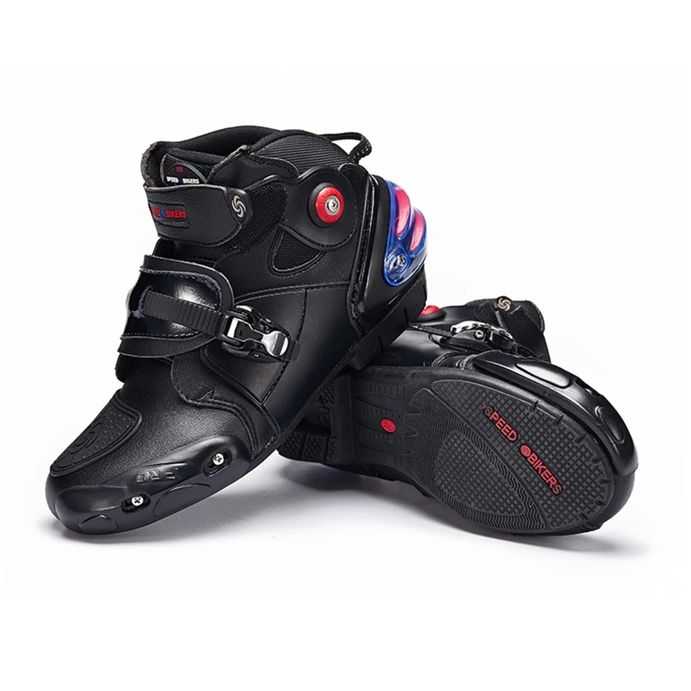 Men Women Motorcycle Boots Motocross Professional Racing Shoes Motorbike Biker Rider Protective Riding Boot Moto Zapatos A9003