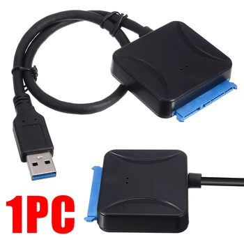 

Mayitr 1pc SATA to USB 3.0 Adapter 2.5/3.5 Inch Hard Disk Drive HDD SDD Adapter Converter Cable for Computer Connectors
