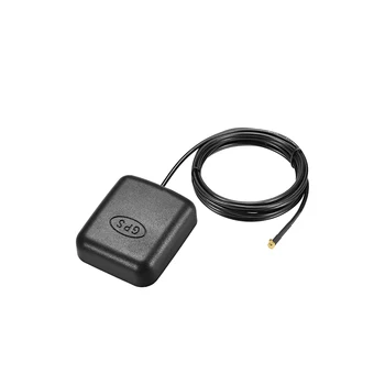 Uxcell 1 個gpsアクティブアンテナbncオスプラグ 27dB空中コネクタケーブル磁気 5 メートルのための車のgpsポート