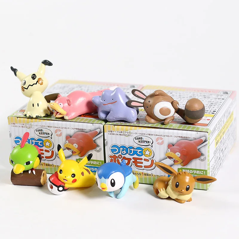 Аниме Мультяшные Монстры Mimikyu Eevee Ditto Slow Bro sarrt Piplup Natu ПВХ Фигурки игрушки куклы