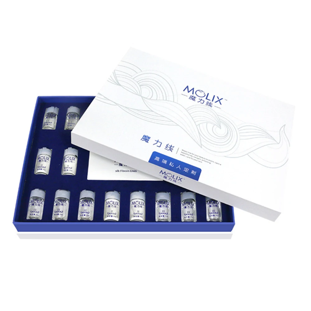 50Bags 12 Lines Gold Carved Protein Line Enhances Facial Firming And Improves Relaxation And Fades Fine Lines Crow's Feet
