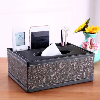

Home Desk Table Remote Control Phone Tissue Paper Storage Box Holder Organizer
