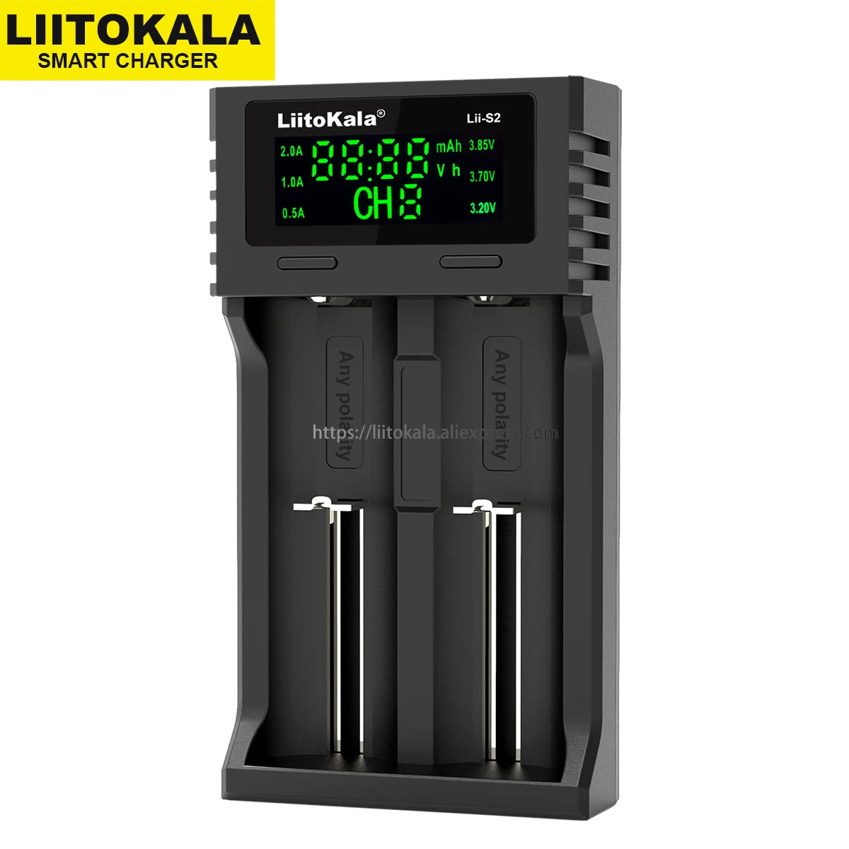 Liitokala Lii-S2 Lii-202 Lii-402 Lii-S4 3.7V 3.2V 3.85V 1.2V AA/AAA 26650 14500 16340 25500 18650 Lithium Battery Smart Charger Charger Adapter Battery Charger Usb Charging Cable Battery Charger Adapter