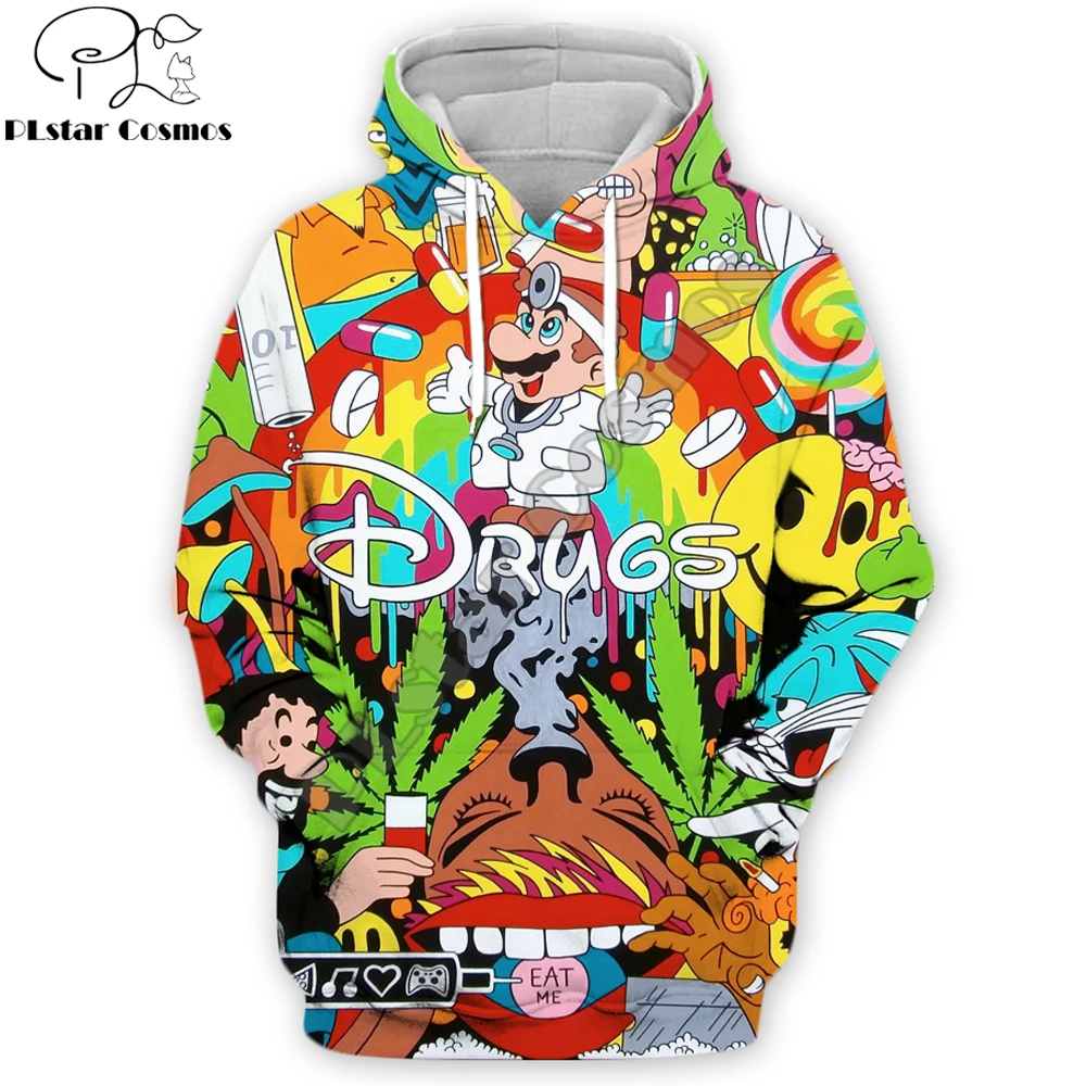 PLstar Cosmos 2019 Autumn Fashion 3d Hoodies Cartoon Super Mario 3D printed Sweatshirt/Zip Hoodies Funny drugs Pullovers PLstar Cosmos 2019 Autumn Fashion 3d Hoodies Cartoon Super Mario 3D printed Sweatshirt/Zip Hoodies Funny drugs Pullovers