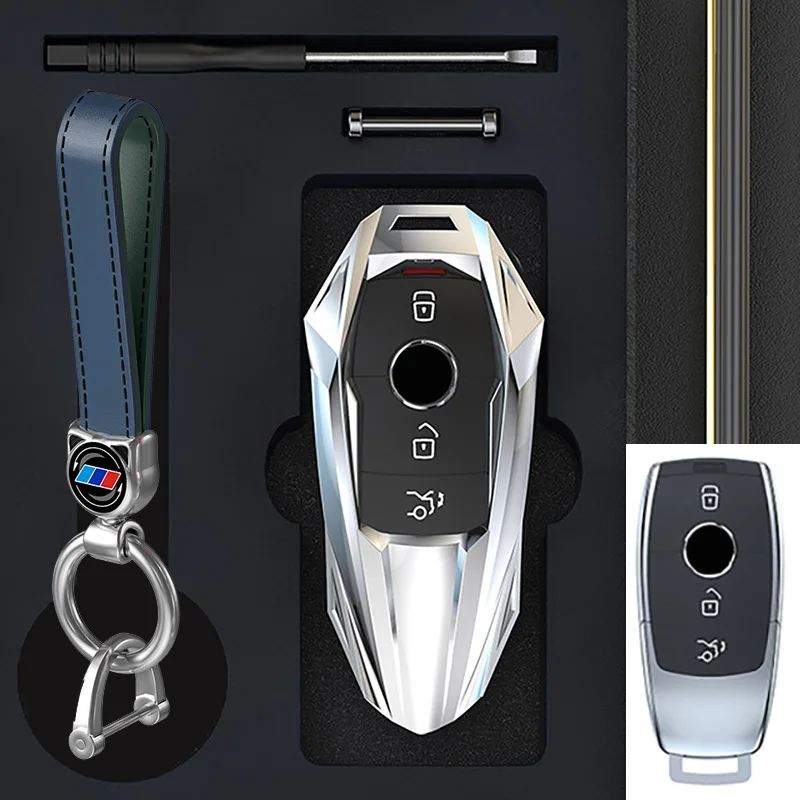 Custodia-protettiva-per-portachiavi-per-auto-in-lega-di-zinco-per-Mercedes-Benz-E-C-G.jpg Custodia protettiva per portachiavi per auto in lega di zinco per Mercedes Benz E C G M R classe S W204 W212 W176 GLC CLA GLA AMG accessori per auto - Custodia protettiva per portachiavi per auto in lega di zinco per Mercedes Benz E C G