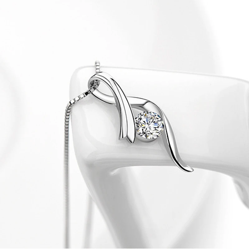 Блестящий Прозрачный фианит циркон кристалл понимание атласная лента