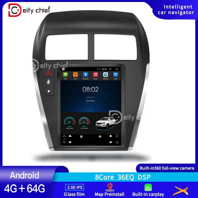 10 4 дюймов Android 2din мультимедийный плеер для Mitsubishi ASX 2010 2017 GPS навигация