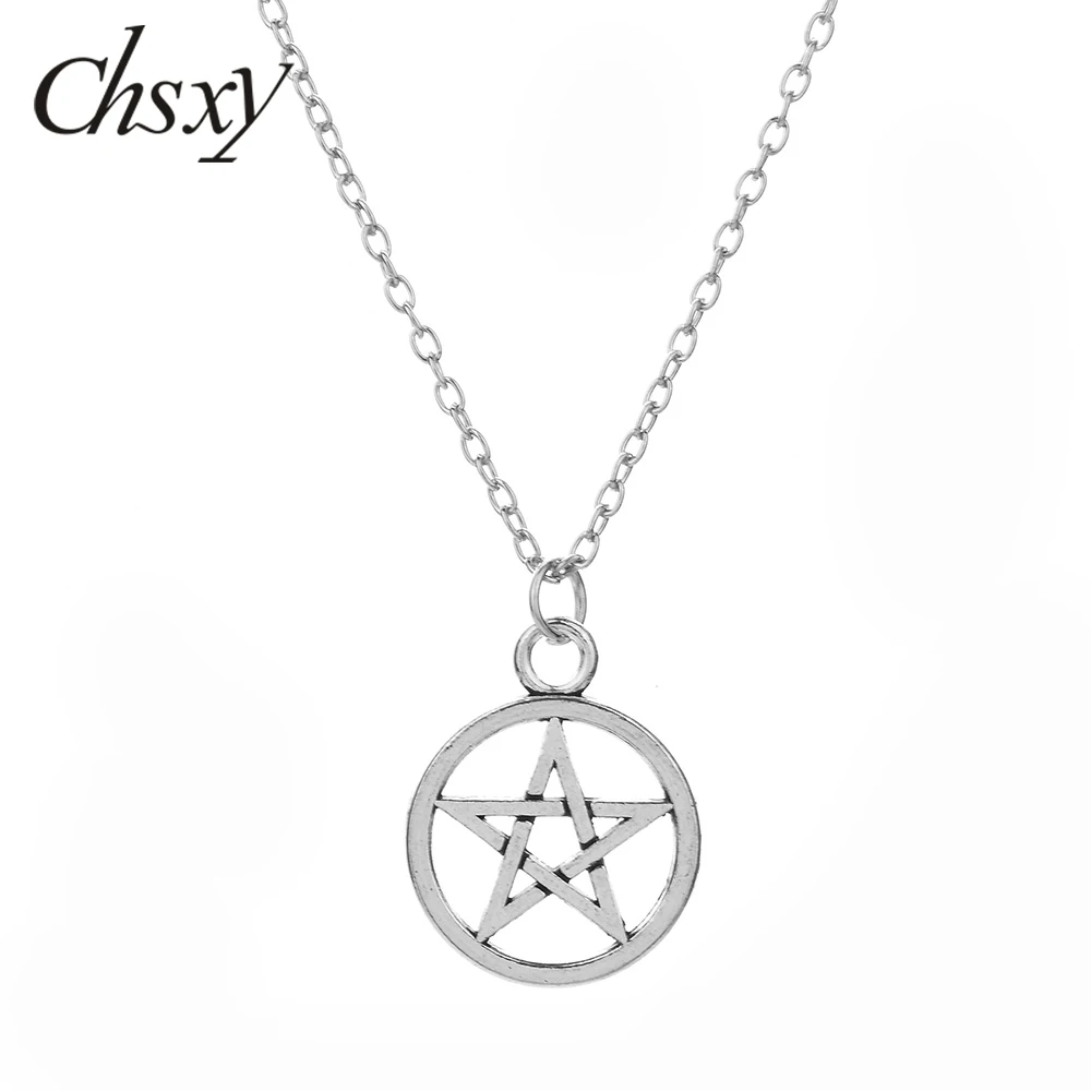 Новинка 2019 ожерелье CHSXY с супернатуральной пятиконечной звездой винтажное
