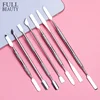 7 Types Stainless Cuticle Pusher Nail Art Stirring Polish Powder Blend Spatulas Tone Rods Manicure Remover Makeup Tools CH809 ► Photo 1/6