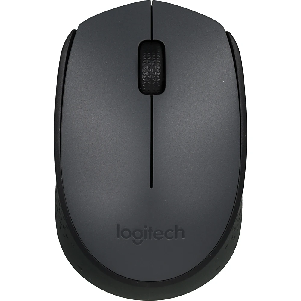 Мышь LOGITECH M170, беспроводная, USB, серый и черный