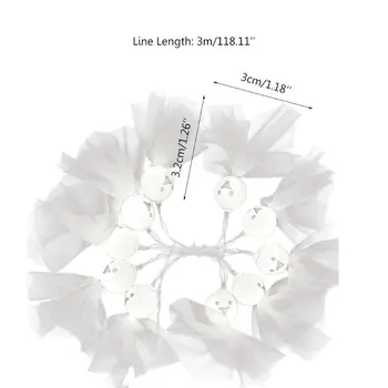 

20 LEDs Cute Ghost Doll String Light Halloween Decorative Lamp or Home Party