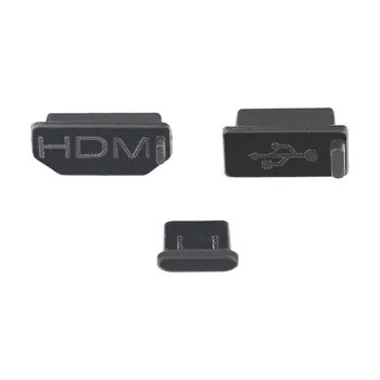 

3pcs Soft Silicone Dust Cover USB HDMI Type-C Interface Dust Plug For DJI Mavic 2 Smart Controller