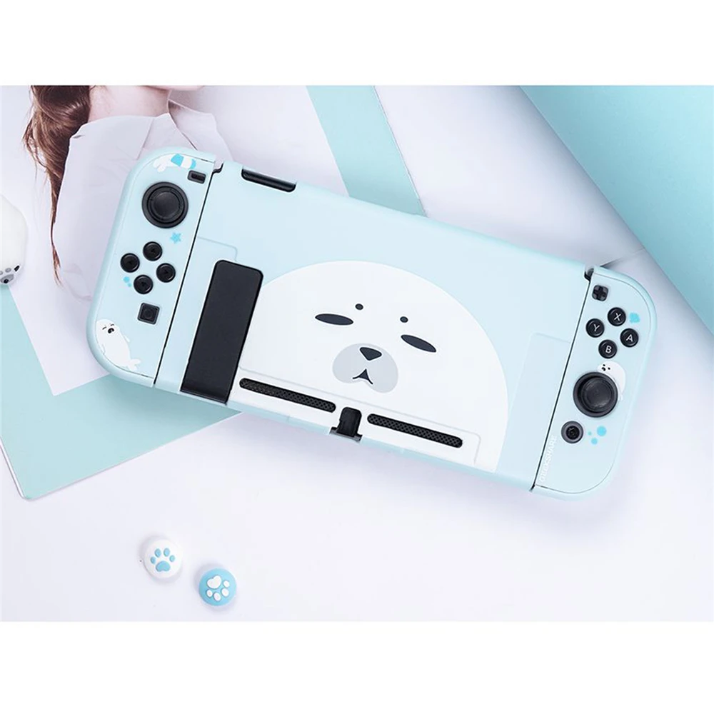 Joy-Con чехол Kawaii Cat розовый защитный корпус крышка Набор для Nintendo переключатель игровой консоли запасные части